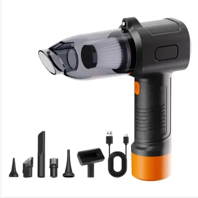 Bežični ručni usisavač za auto s puhalom i LED svjetlom Orange