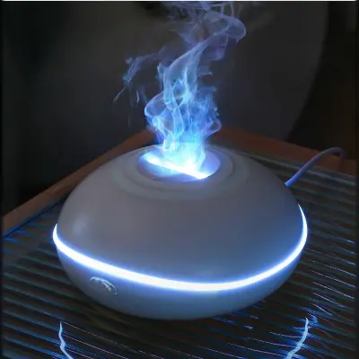 Napuknuti dugini aroma difuzor sa sedam boja i tihom maglicom White