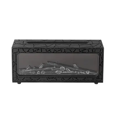 Ovlaživač s efektom plamena, aromadifuzorom i 3 razine maglice Black