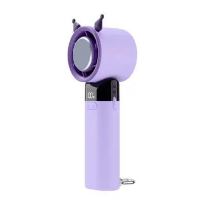 Prijenosni USB ventilator WY-F23 s Peltier hlađenjem i LCD zaslonom Purple