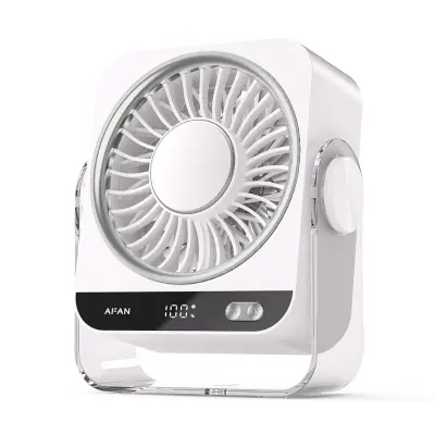 Stolni ventilator s ledenim hlađenjem USB Type-C 5W, 199 nivoa White