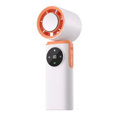 Ručni ventilator s ledenim hlađenjem — 199 brzina, USB-C White+Orange