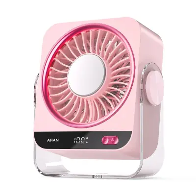 Stolni ventilator s ledenim hlađenjem USB Type-C 5W, 199 nivoa Pink