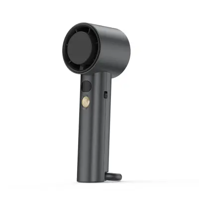 Mini karabiner turbo ventilator 3000mAh zlatni s LED zaslonom DarkGrey