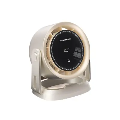 Digitalni dodirni ventilator s prikazom, 100 razina, USB-C Beige
