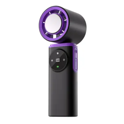 Ručni ventilator s ledenim hlađenjem — 199 brzina, USB-C Purple+grey