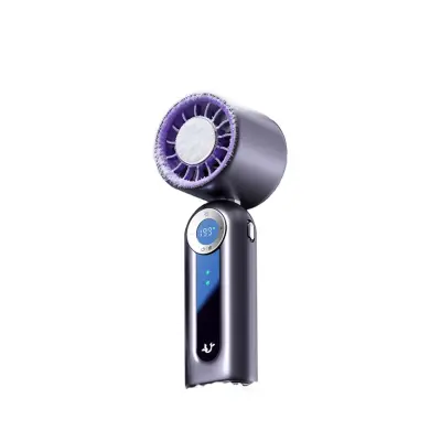 Termoelektrični prijenosni ventilator, preklopivi vratni, USB-C Purple