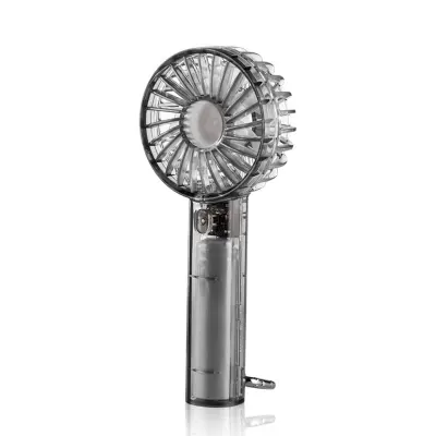 Mini prijenosni ventilator 1200mAh, 3 brzine, ABS sa stalkom Black