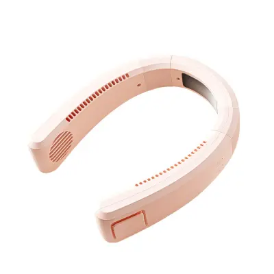 Prijenosni vratni ventilator, termoelektričnim hlađenjem 4000mAh Pink