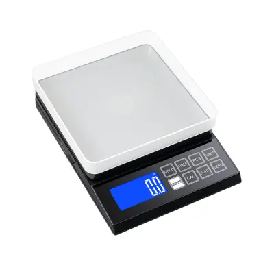Punjenja kuhinjska vaga 3kg/0.1g, IP67 vodootporna, inox platforma