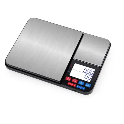 NS-P39 dvostruka kuhinjska vaga, punjiva, preciznost 0.01g/0.1g