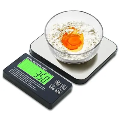 Digitalna kuhinjska vaga 10kg/1g – nehrđajući čelik, LCD zaslon