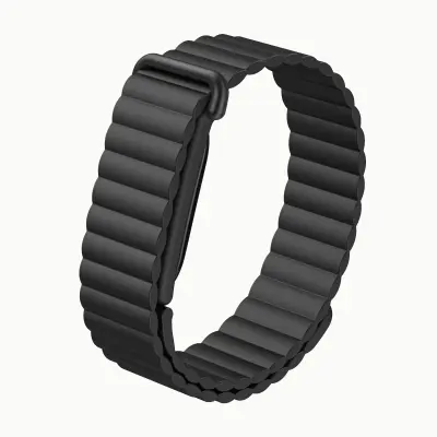 Magnetska silikonska zamjenska narukvica za Google Fitbit Air Black