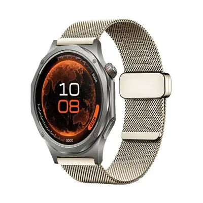 Milanese magnetski remen 22mm od čelika za OPPO Watch X2 i X3 Gold