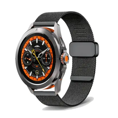 Magnetna čelična narukvica 22mm za Xiaomi Watch S4, crna