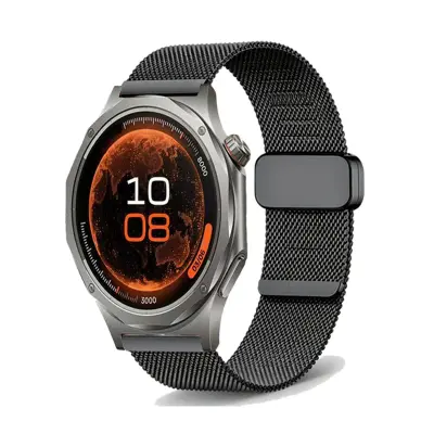Milanese magnetski remen 22mm od čelika za OPPO Watch X2 i X3 Black