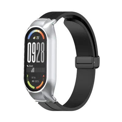 Zamjenska silikonska narukvica za Xiaomi Smart Band 10 Ceramic Edition Black