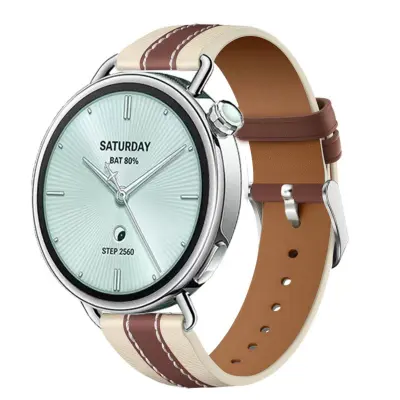 Sintetički kožni remen za Xiaomi Watch S4, 18mm, brzo otpuštanje Brown