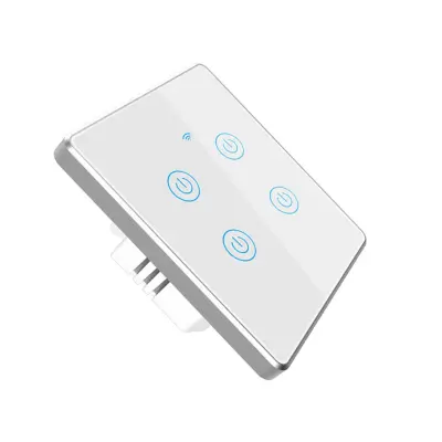 WiFi zidni prekidač 86 tipa s metalnim okvirom i dodirnim gumbom