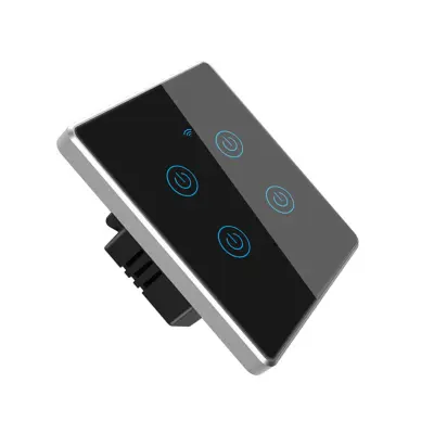 Smart zidni prekidač 4-gang 86 standard, metalno stakleni okvir, WiFi