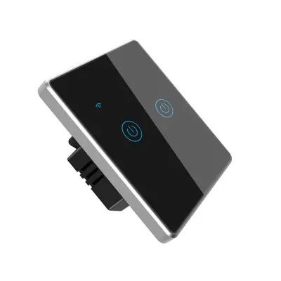 Pametni zidni prekidač 86 metalni okvir, Tuya WiFi, neutralni vod
