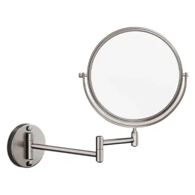 Dvosmjerno sklopivo ogledalo za šminkanje 3x s 360° produžnim armom Silver