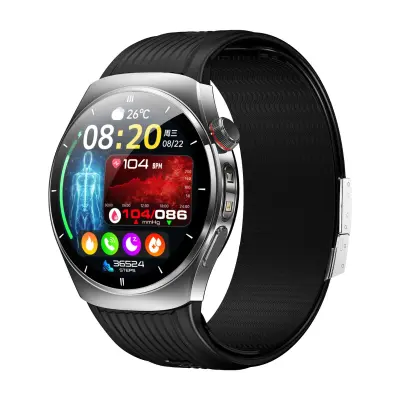 Pametni sat AMOLED 1.43-inčni s pozivima i sportskim načinima Black