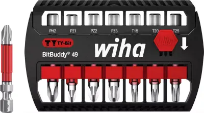 WIHA TY-BIT 49 SET BITBUD.PH/PZ/TX 7/1 SB7946TY903