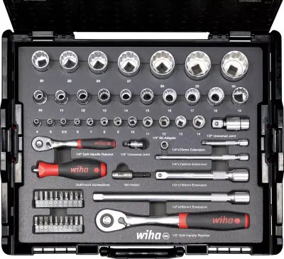 WIHA KLJUČ NASA. 1/2"+1/4" SET 60/1 L-BOXX 333-97