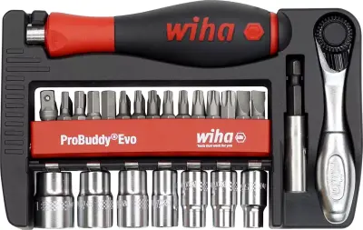 WIHA ProBuddy BIT SET+KLJUČ NASA. RAČNA 1/4" 40/1