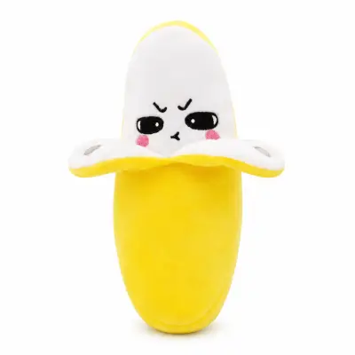 Glasbeni plišasti igrači u obliku sadja, interaktivni, mehka, reprodukcija melodija uz točku, senzorski igrači za djecu | FRUITMELO Banana