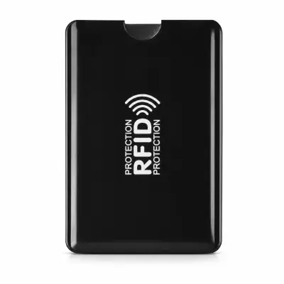 RFID zaštitna futrola za kartice, blokira bežične signale, vodootporna, tanka i izdržljiva, za svakodnevnu zaštitu kartica | SCANSTOP Crna