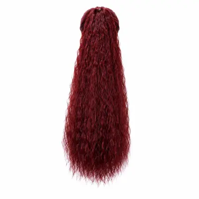 Kovrčavi rep, ekstenzija za kosu s kopčom, volumen i duljina | CURLYTAIL Crvena