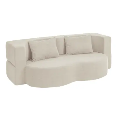 Dvostruka sofa krevet Pretvorljiva Boja Bež 177x107x32cm FST101-MI