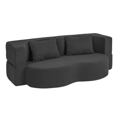 Dvostruka sjedalica Pretvorljiva Boja Crna 177x107x32cm FST101-SCH