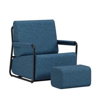 Fotelja za odmor Sjedalo Boja Tamno Plava 59.5x67x78cm FST99-B