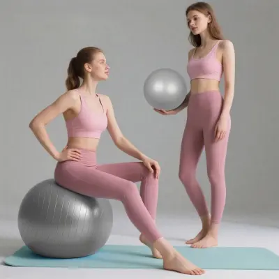 Gimnastička lopta SYNERFIT otporna na pucanje, Ø 65 cm, siva
