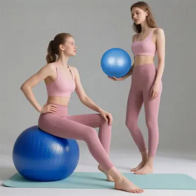 Gimnastička lopta SYNERFIT otporna na pucanje, Ø 65 cm, plava