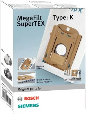 Vrećice za usisavač Bosch BBZ41FK MegaFilt SuperTEX 4kom + 1 micro filter
