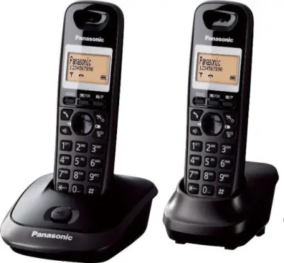 Telefon Panasonic KX-TG2512FXT crni, 2 slušalice