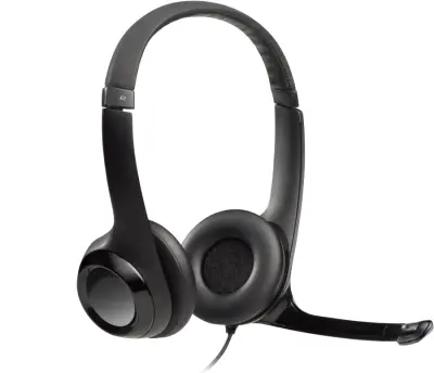 Slušalice Logitech H390, žičane, USB, crne