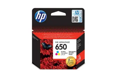 Tinta HP 650 CZ102AE Tri-color Ink Cartridge