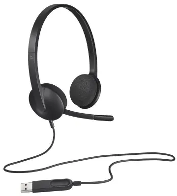 Slušalice Logitech H340, žičane, USB, crne