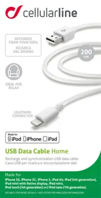 CELLULARLINE KABEL MFI 200CM