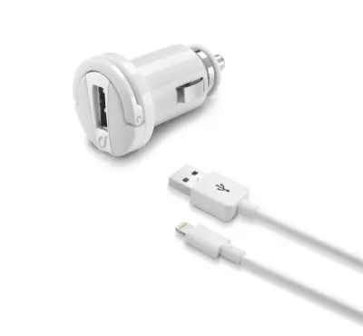 CELLULARLINE AUTO PUNJAČ MFI I KABEL 2A/10W