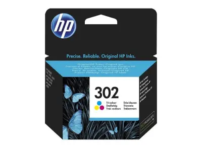 Tinta HP 302 Tri-color Original Ink Cartridge, F6U65AE