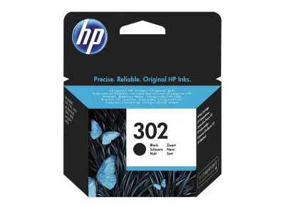 Tinta HP 302 Black Original Ink Cartridge, F6U66AE