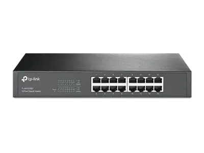TP-Link TL-SG1016D, 16-port GbE switch, metalno