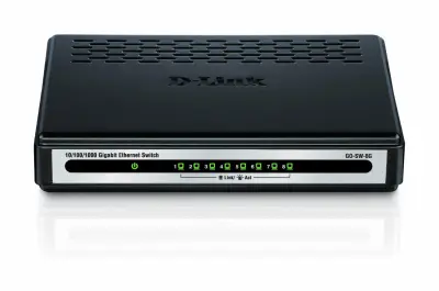 8-portni Gigabit Easy Desktop Switch, prekidač 8x10/100/1000 Crna