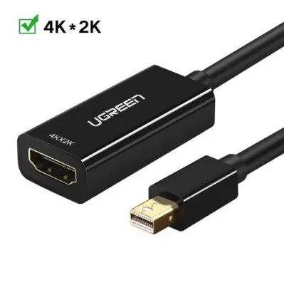 Ugreen Mini DisplayPort na HDMI (F) 4K adapter, crni - kutija